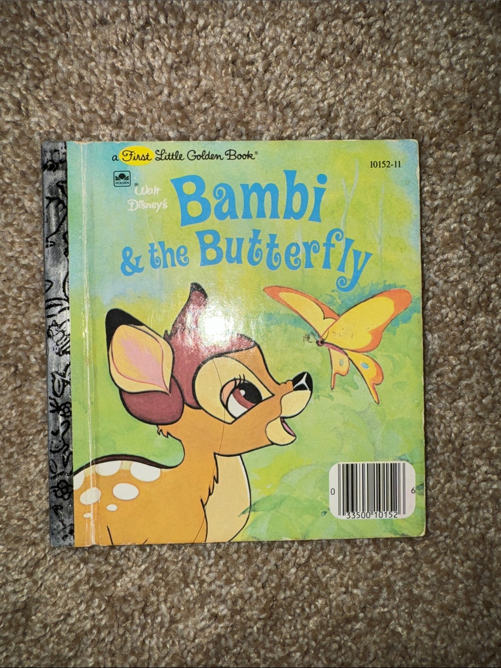 Walt Disney Bambi & the Butterfly - Green Cover Kids Book